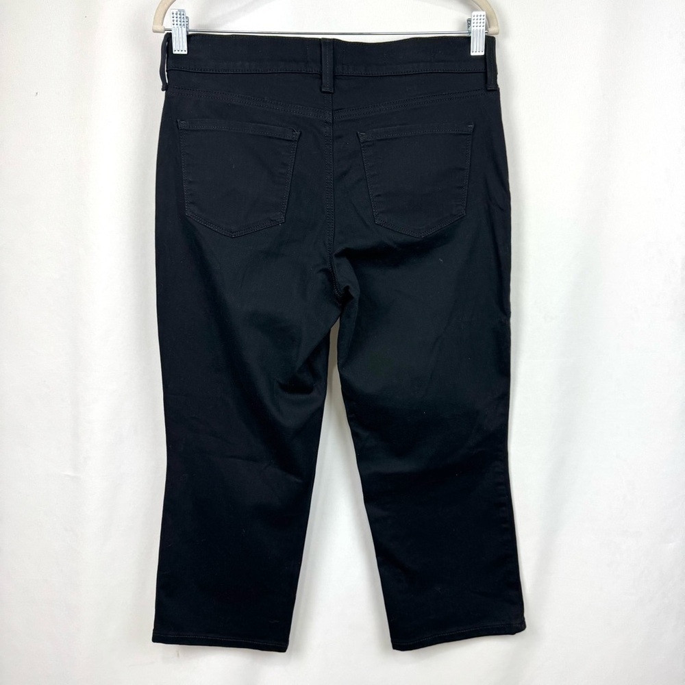 NYDJ Women’s Sz 4 Black MARILYN CROP Denim Jeans Lift Tuck Technology Casual - Picture 2 of 11